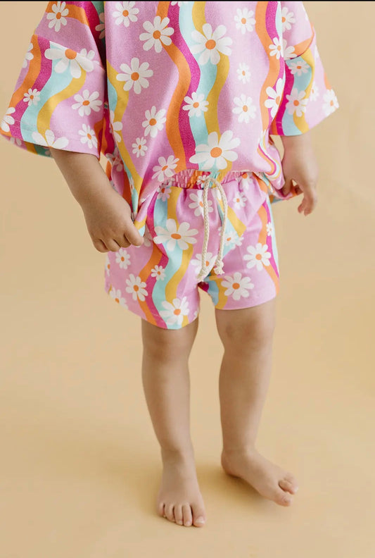 Groovy Daisy Shorts Set