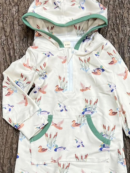 Duck Romper with Hood