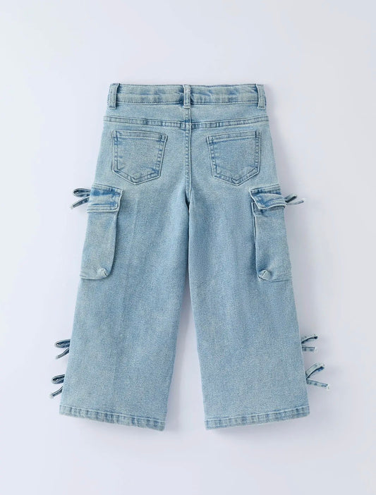 Wide Leg Denim Jeans