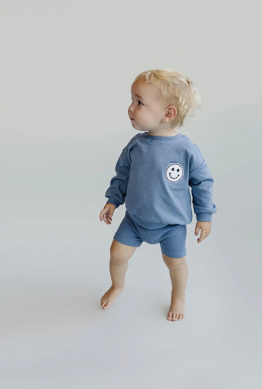 Biker Shorts Set | Blue