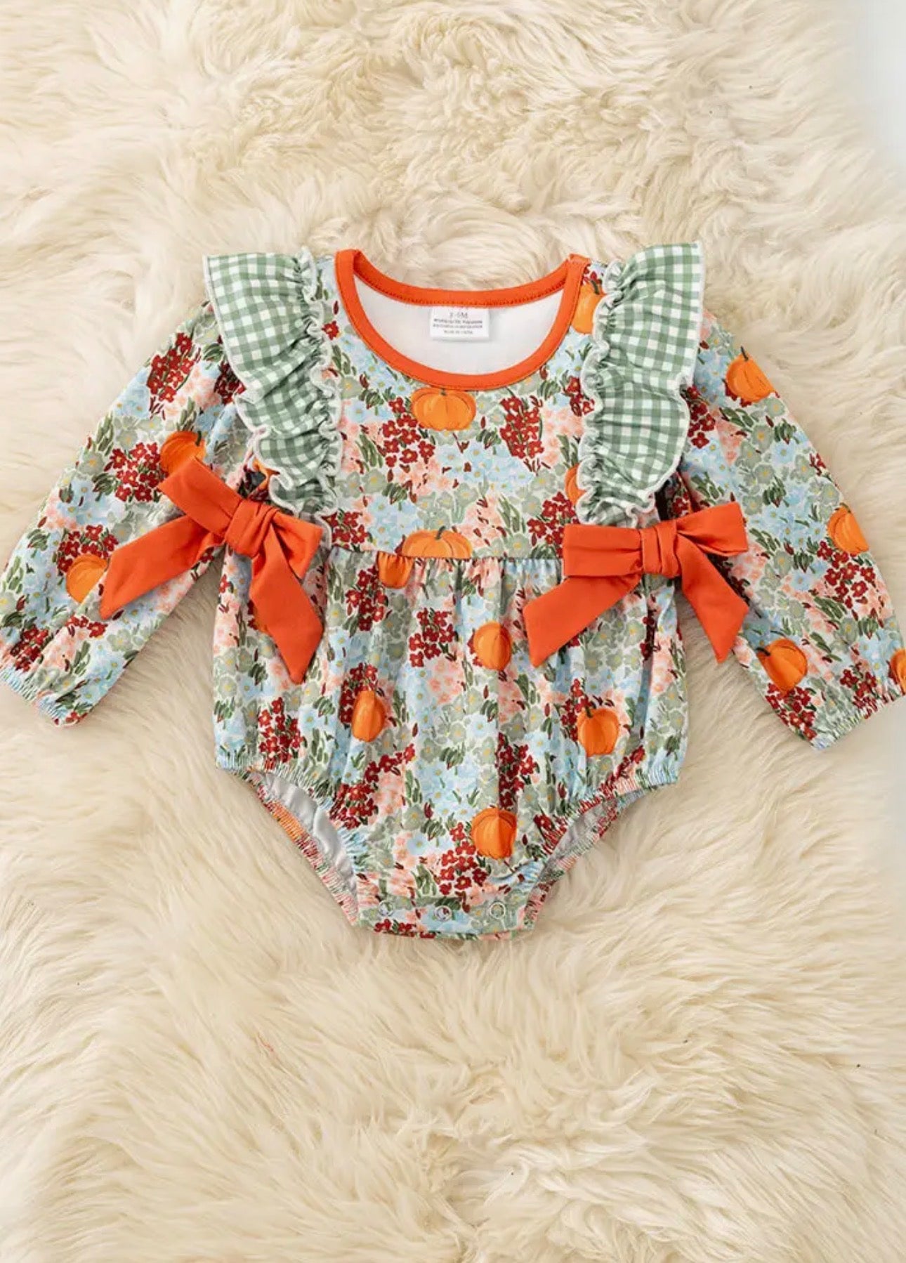 Autumn Floral Bubble Romper