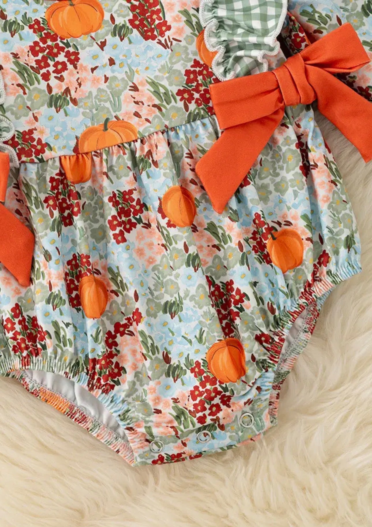 Autumn Floral Bubble Romper