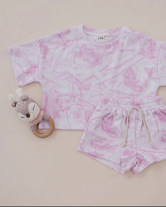 Short Set Pink Camo