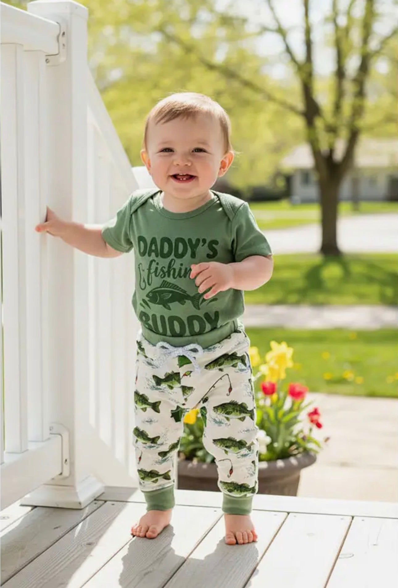 Daddy’s Fishing Buddy Pant Set
