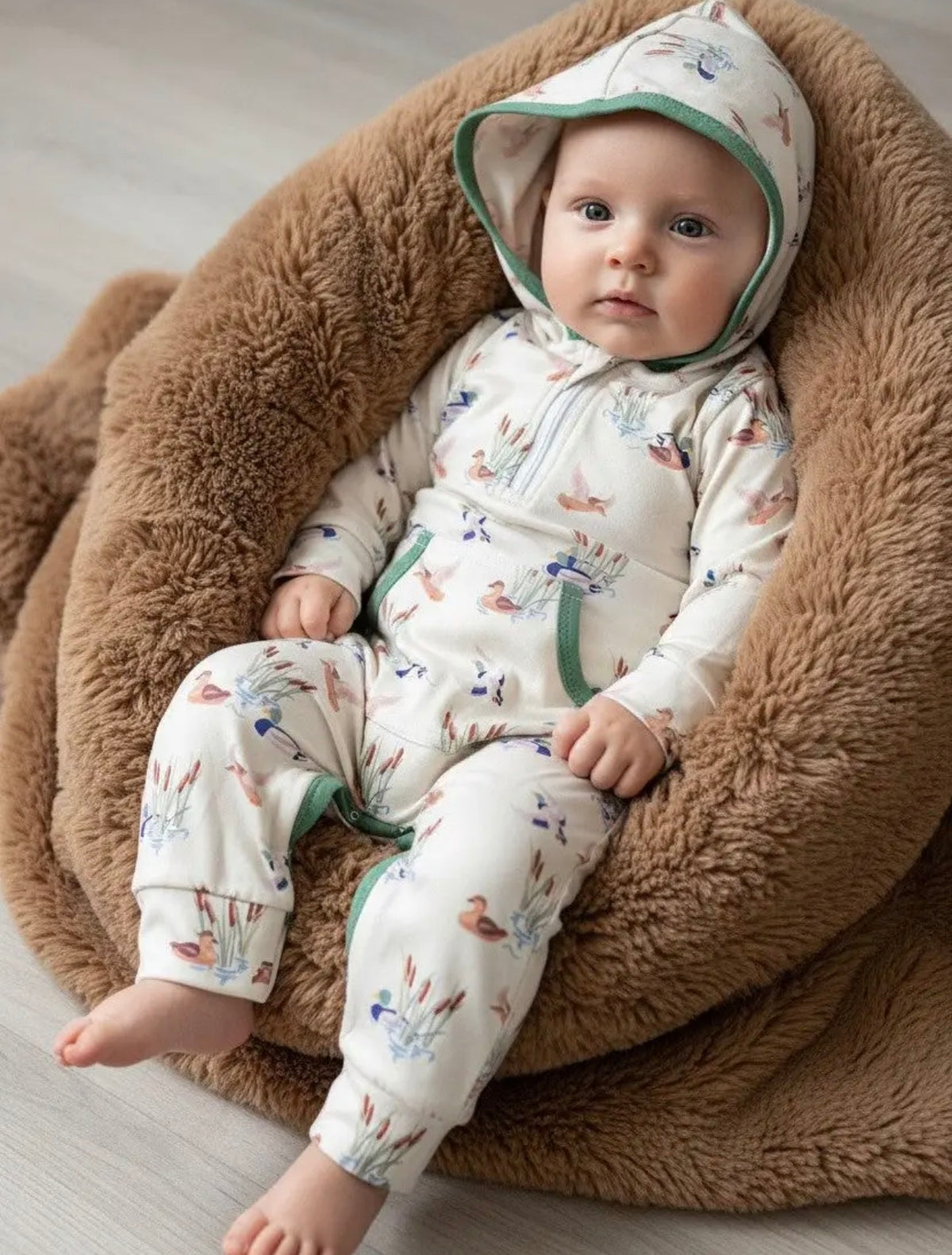Duck Romper with Hood