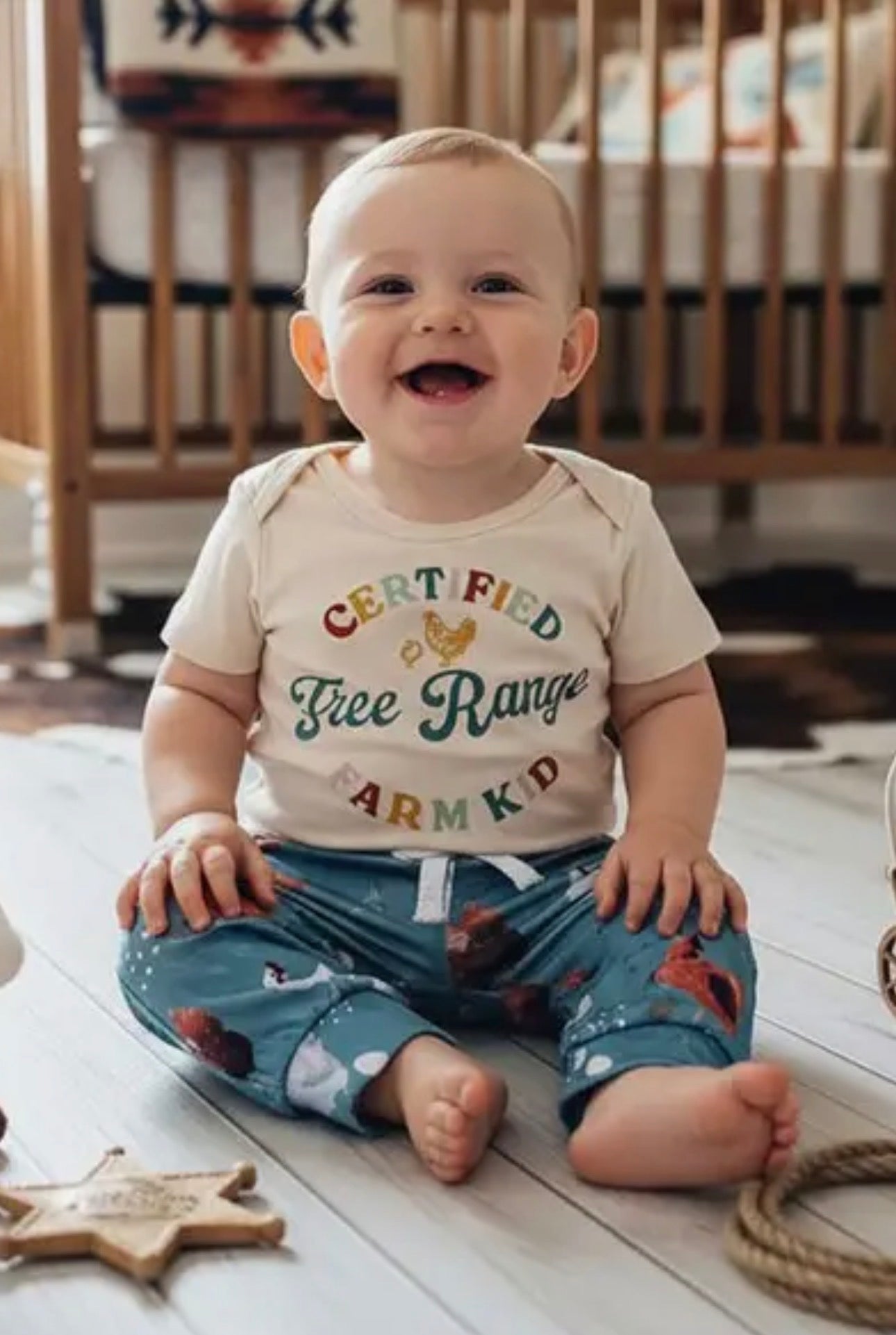Western Farm Kid Pant Set