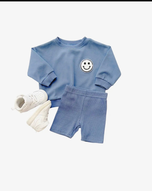 Biker Shorts Set | Blue