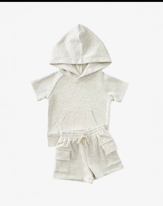 Cargo Shorts Set | Oatmeal