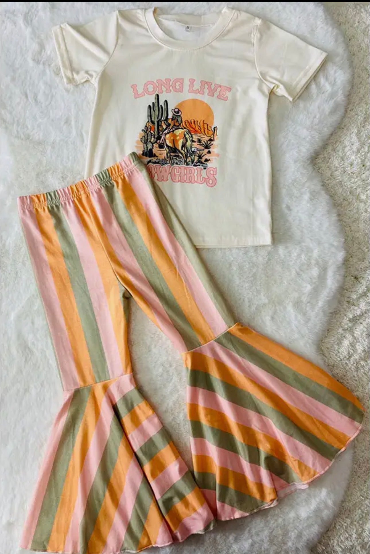 Long Live Cowgirls Bell Bottom Pant Set