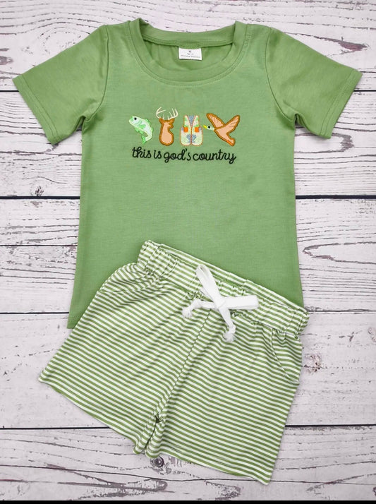 God’s Country Shorts Set