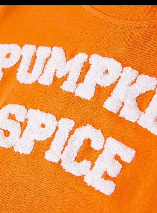 “Pumpkin Spice” Chenille Patches Pant Set