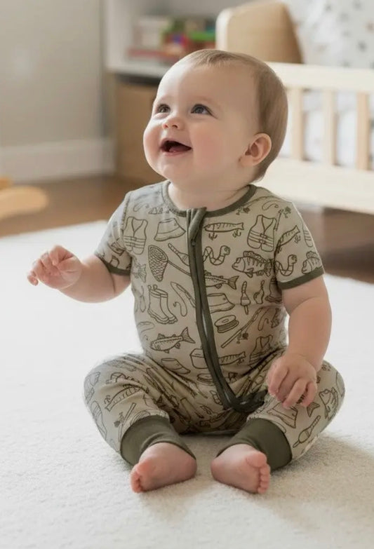 Gone Fishing Short Sleeve Sleeper