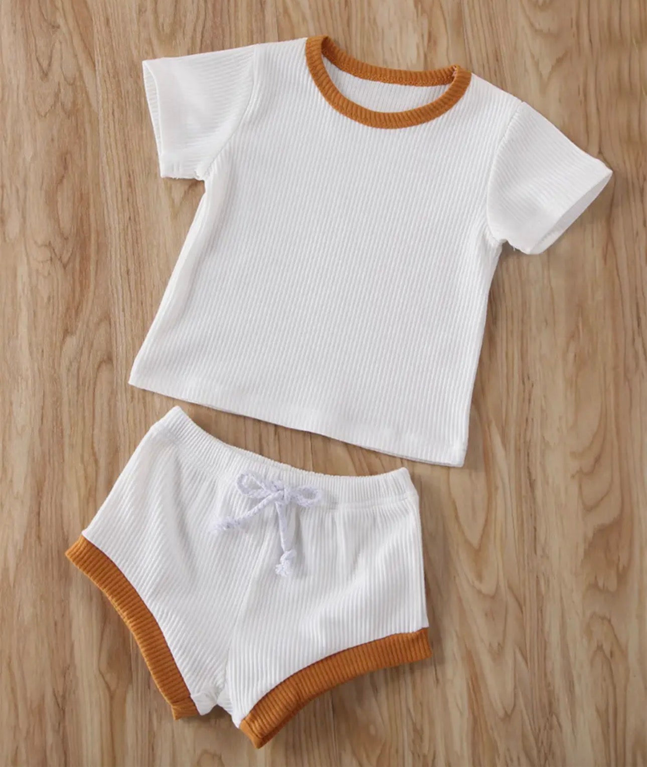 Knit Cotton T-Shirt and Shorts