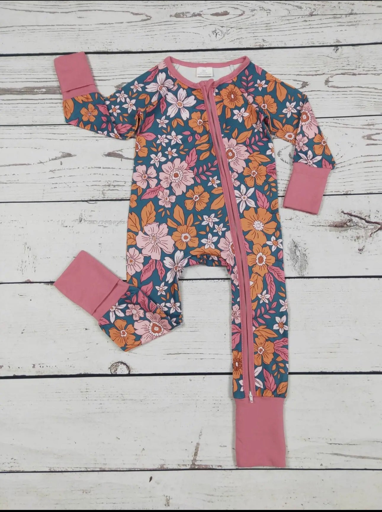 Flower Printed Zipper Sleeper