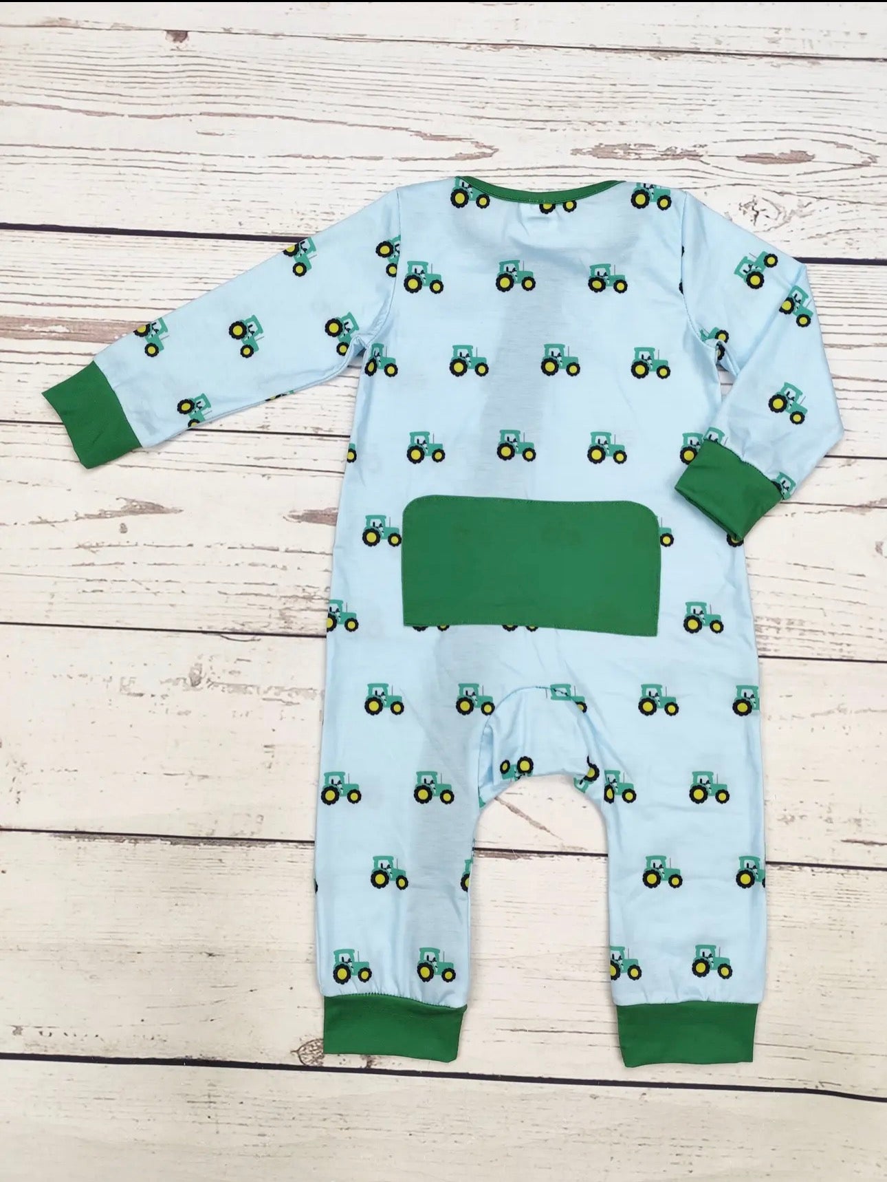 Tractor Print Zipper Sleeper