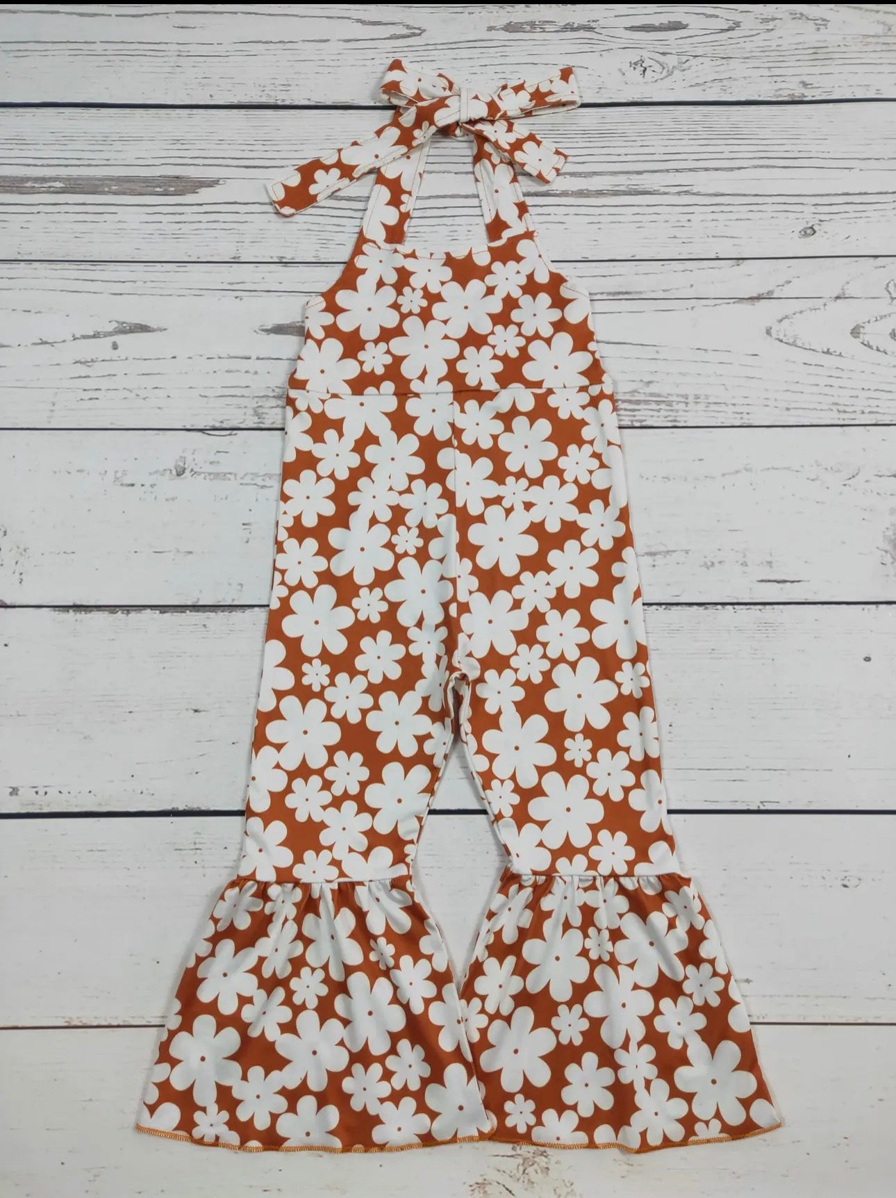 Groovy Flower Printed Jumpsuit