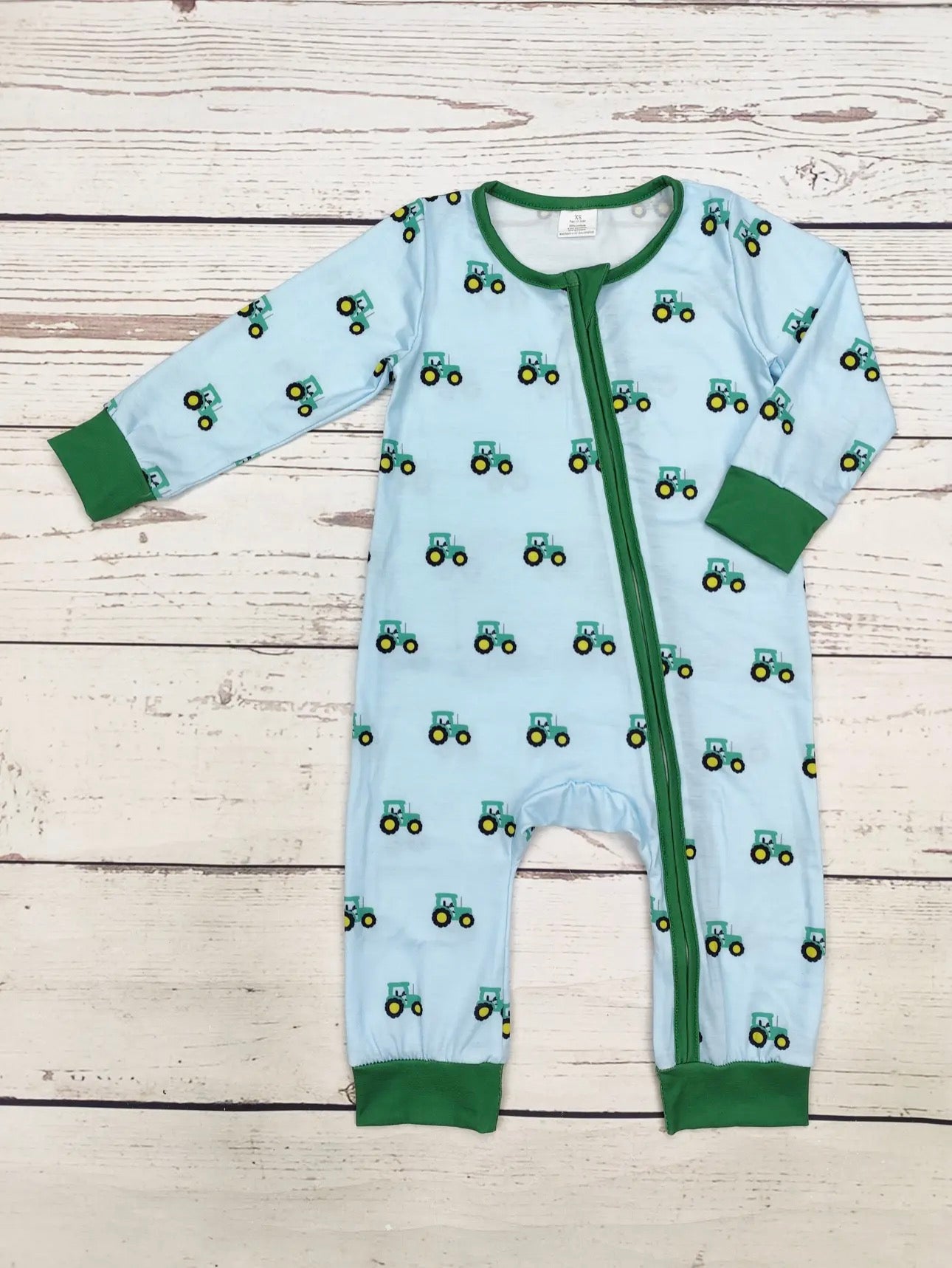 Tractor Print Zipper Sleeper