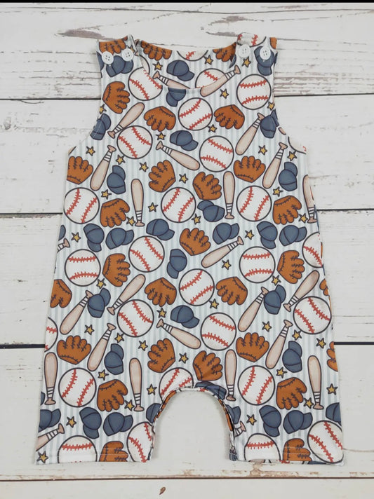 Baseball Printed Romper